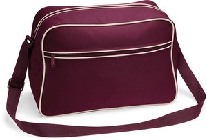 Bag Base BG14 - Retro -Umhängetasche Burgundy/Sand