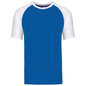 Kariban K330 - KONTRAST BASEBALL T-SHIRT Aqua Blue/White