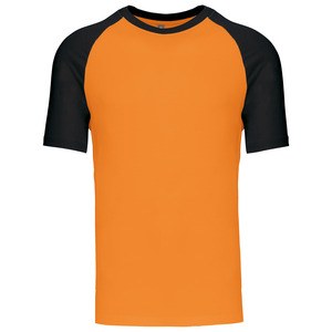 Kariban K330 - KONTRAST BASEBALL T-SHIRT Orange/Black