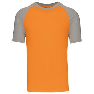 Kariban K330 - KONTRAST BASEBALL T-SHIRT Orange/Light Grey