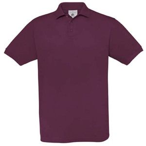 B&C CGSAF - Piqué Poloshirt Safran PU409 Burgund