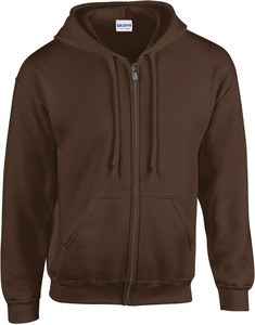 Gildan GI18600 - Kapuzen-Sweatshirt mit Reißverschluss Herren Dark Chocolate