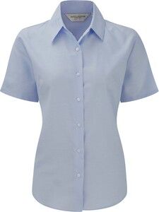 Russell Collection RU933F - Ladies` Oxford Bluse Oxford Blue