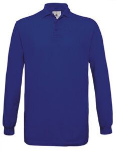 B&C B301L - Safran lange Ärmel Poloshirt Königsblau