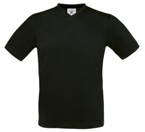 B&C BA108 - Exact V-Ausschnitt T-Shirt Herren Schwarz