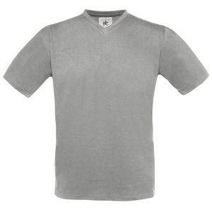 B&C BA108 - Exact V-Ausschnitt T-Shirt Herren Sports Grey