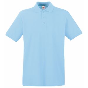 Fruit of the Loom SS255 - Premium Poloshirt Herren Himmelblau