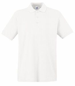 Fruit of the Loom SS255 - Premium Poloshirt Herren Weiß