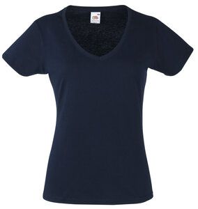 Fruit of the Loom SS047 - T-Shirt mit V-Ausschnitt für Frauen Deep Navy