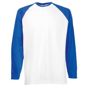 Fruit of the Loom SS028 - Langarm Baseball T-Shirt