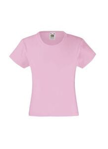 Fruit of the Loom SS005 - Mädchen T-Shirt Valueweight Hellrosa
