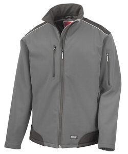 Result R124A - Ripstop Softshell Arbeitskleidung Jacke Grey/ Black