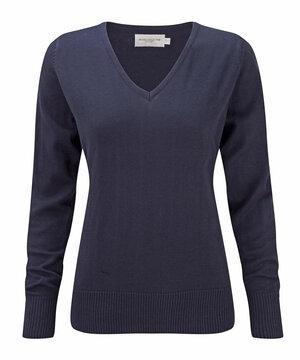 Russell J710F - V-Neck Strick Pullover