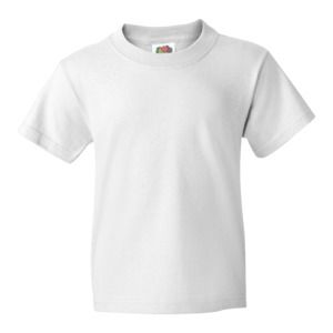 Fruit of the Loom 61-033-0 - Kinder Valueweight T-Shirt Weiß