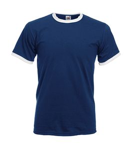 Fruit of the Loom 61-168-0 - Ringer T-Shirt Navy/White