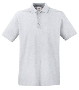 Fruit of the Loom SS255 - Premium Poloshirt Herren Heather Grey