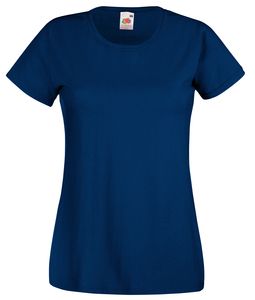 Fruit of the Loom SS050 - Damen T-Shirt Valueweight Navy