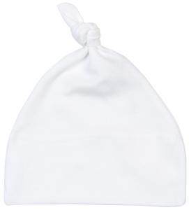 Babybugz BZ015 - Baby Ein-Knoten-Mütze Weiß