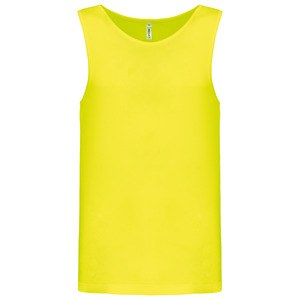 ProAct PA441 - Herren Basic Sport Funktions-Shirt Ärmellos Fluorescent Yellow