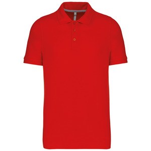 Kariban K241 - Herren Kurzarm Poloshirt Pique Rot