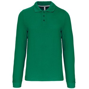 Kariban K243 - Herren Langarm Pique Poloshirt Kelly Green