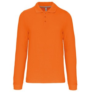 Kariban K243 - Herren Langarm Pique Poloshirt Orange