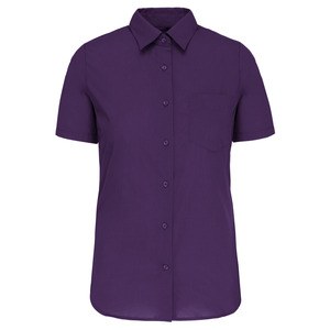 Kariban K548 - JUDITH PFLEGELEICHTE DAMEN KURZARM 65/35 BLUSE Purple