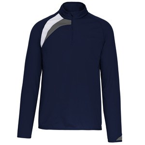 Proact PA328 - Herren Trainingssweatshirt mit 1/4 Reißverschlusskragen Sporty Navy / White / Storm Grey
