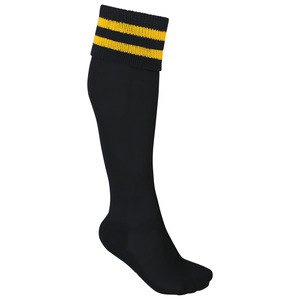 ProAct PA015 - GESTREIFTE SPORTSOCKEN Black / Sporty Yellow