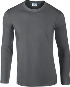 Gildan GI64400 - Softstyle® Langarm-T-Shirt Herren Holzkohle