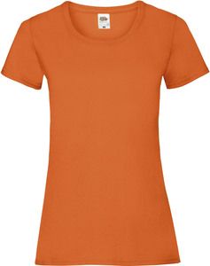 Fruit of the Loom SC61372 - Damen T-Shirt 100% Baumwolle Orange