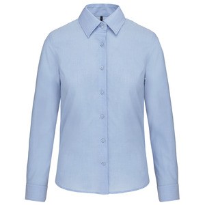 Kariban K534 - Pflegeleicht Damen Langarm Oxford Bluse Oxford Blue