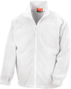 Result R36A - Full Zip Active Fleece Jacke Weiß