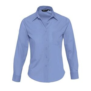 SOL'S 16060 - Damen Popeline Bluse Langarm Executive Bleu moyen