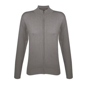 SOL'S 00550 - Damen Cardigan mit RV Gordon Gris moyen