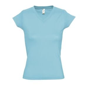 SOL'S 11388 - Damen V-Neck T-Shirt Moon Atoll Blue