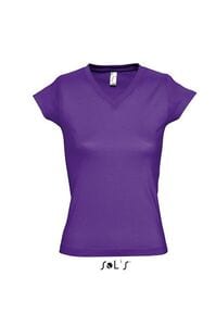 SOL'S 11388 - Damen V-Neck T-Shirt Moon Violet foncé