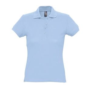 SOL'S 11338 - Damen Poloshirt Kurzarm Passion Himmelblau