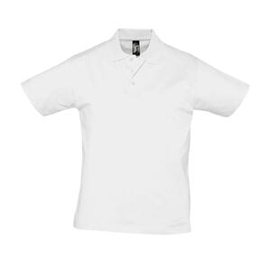 SOL'S 11377 - Herren Jersey-Poloshirt Kurzarm Prescott Weiß