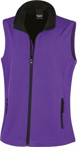 Result R232F - Core Damen Bedruckbare Softshell Weste Purple/ Black