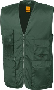Result R045X - Work-Guard Safari Waistcoat Lichen Green