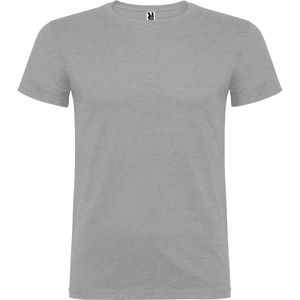 Roly CA6554 - BEAGLE Kurzarm-T-Shirt mit doppeltem Rundhalsausschnitt mit Elastan Grau