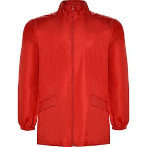 Roly CB5074 - Escocia Regenjacke mit Stehkragen und Herausnehmbarer Kapuze mit Kordelzug Rot