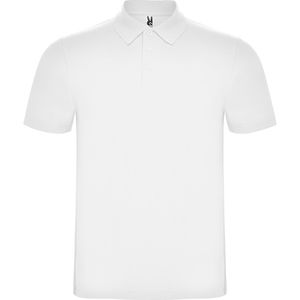 Roly PO6632 - AUSTRAL Poloshirt kurzarm mit 1x1-Rippkragen Weiß