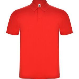 Roly PO6632 - AUSTRAL Poloshirt kurzarm mit 1x1-Rippkragen Rot