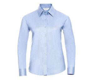 Russell Collection JZ32F - Long Sleeve Easy Care Oxford Bluse