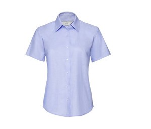 Russell Collection JZ33F - Short Sleeve Easy Care Oxford Bluse