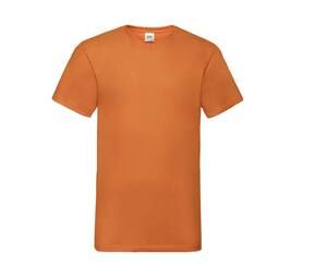 Fruit of the Loom SC234 - Valueweight T-Shirt mit V-Ausschnitt für Herren Orange