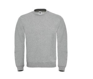 B&C BCID2 - Rundhals Baumwoll Sweatshirt Heather Grey