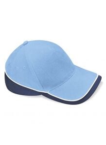 Beechfield BF171 - Teambekleidung Wettbewerbs Cap Sky Blue/Navy/White